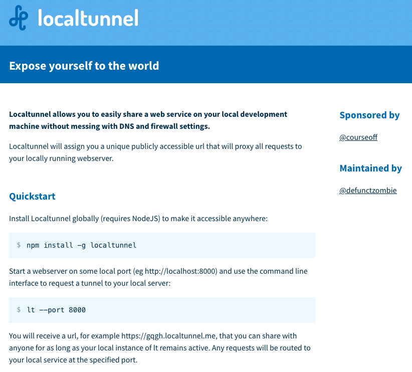 localtunnel